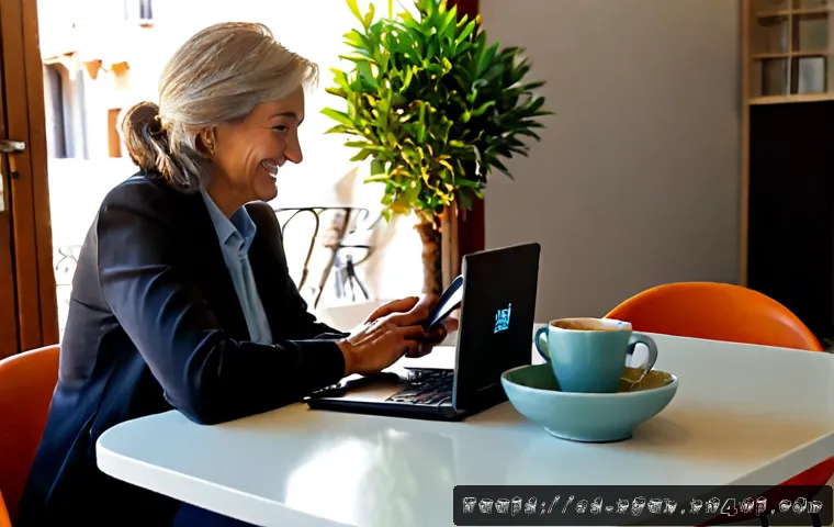 디지털 컴패니언십의 효과적인 전략 실행 - Photorealistic warm home office in a Spanish-speaking city, a middle-aged woman and an older man sea...